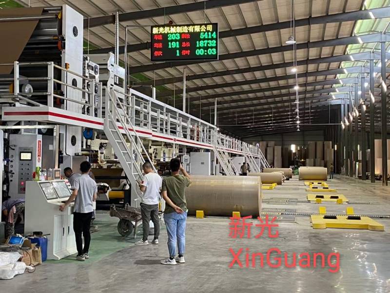 Corrugatd cardboard production line in big width and fast speed